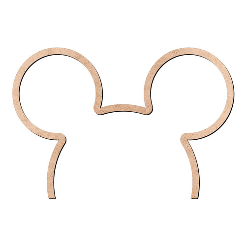 Recorte Mickey Contorno / MDF 3mm