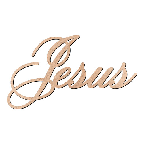 Recorte Jesus Old Script / MDF 3mm