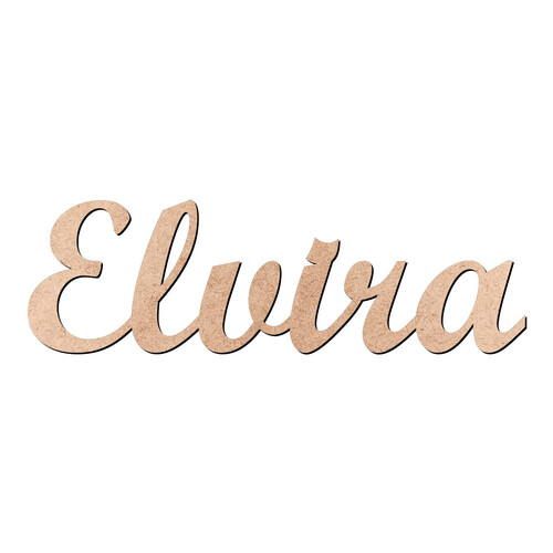 Recorte Elvira Script Mt Std / MDF 3mm