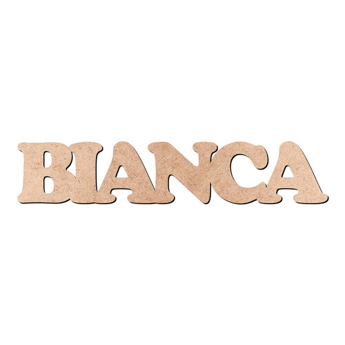 Recorte BIANCA Cooper Black / MDF 3mm