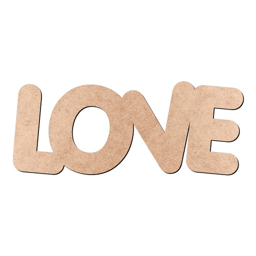 Recorte LOVE Porkys / MDF 3mm