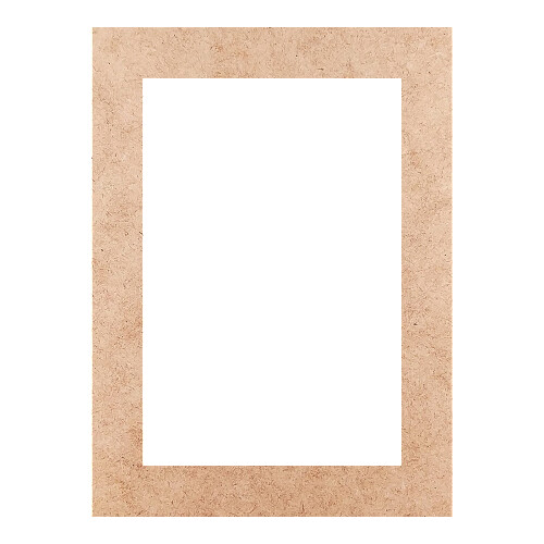 Recorte Moldura Ret 38 x 28 cm Borda 4 cm / MDF 3mm