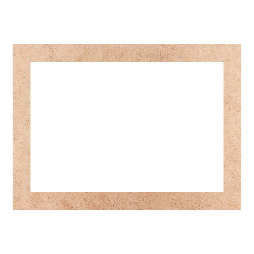 Recorte Moldura Ret 37 x 51 cm Borda 4 cm / MDF 3mm