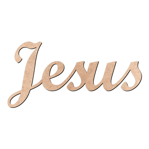 Recorte Jesus Script Mt Std / MDF 3mm