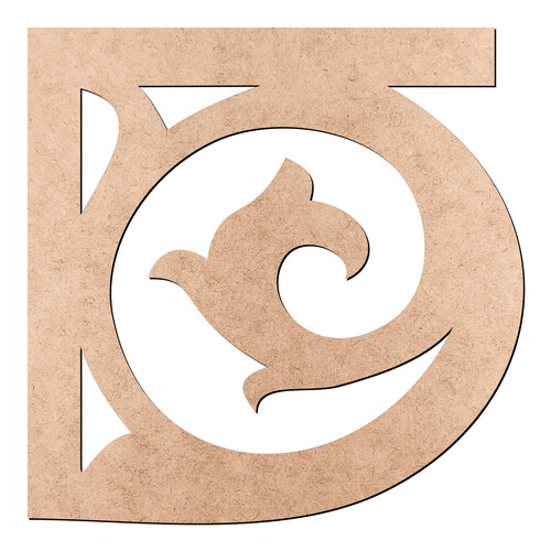 Recorte Cantoneira Arabesco / MDF 3mm