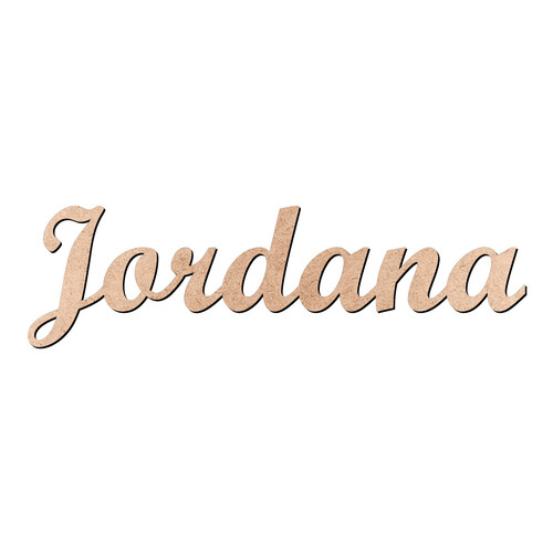 Recorte Jordana Script Mt Std / MDF 3mm