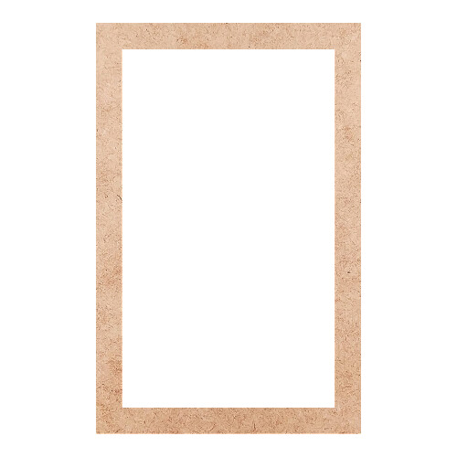 Recorte Moldura Ret 31 x 20 cm Borda 2 cm / MDF 3mm