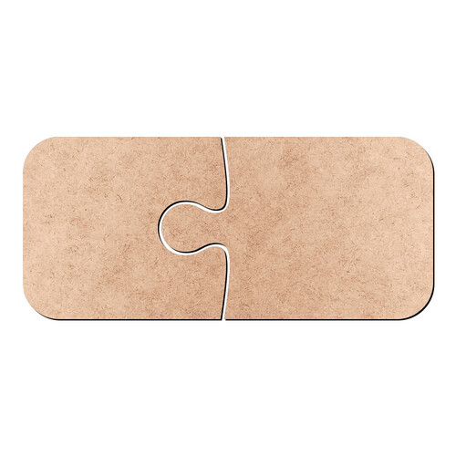 Recorte Kit 2 Peças Quebra Cabeça / MDF 3mm