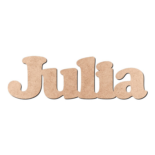 Recorte Julia Cooper Black / MDF 3mm