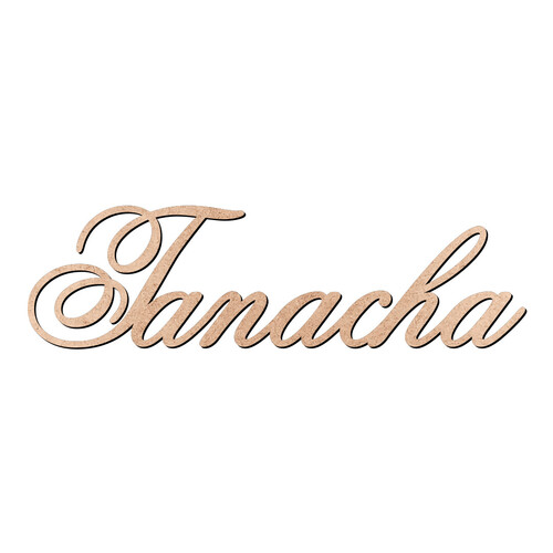 Recorte Tanacha Old Script / MDF 3mm