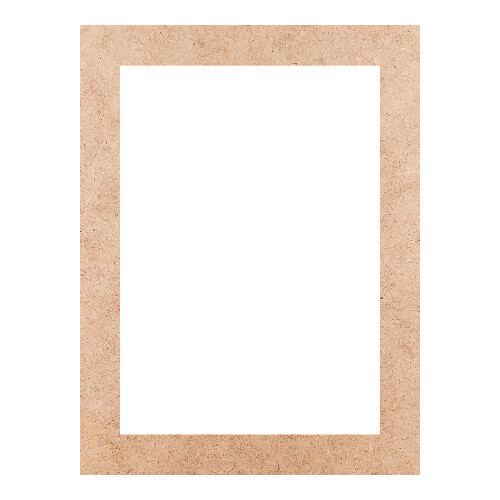 Recorte Moldura Ret 33 x 25 cm Borda 3 cm / MDF 3mm