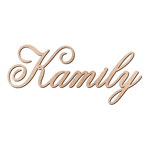 Recorte Kamily Old Script / MDF 3mm