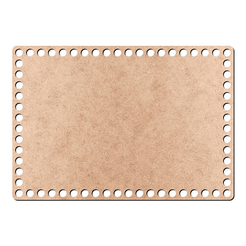Recorte Base Ret Cesto Crochê 16 x 23 cm / MDF 3mm