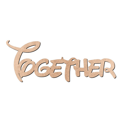 Recorte Together Disney / MDF 3mm