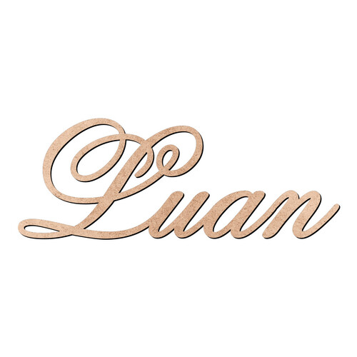 Recorte Luan Old Script / MDF 3mm