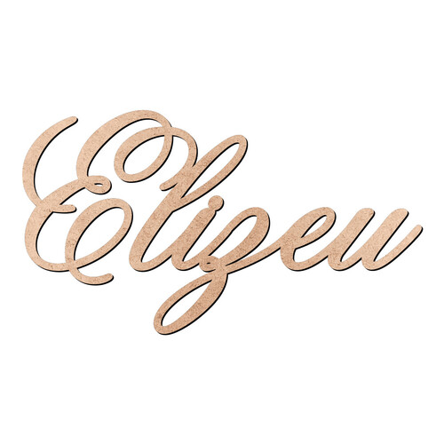 Recorte Elizeu Old Script / MDF 3mm