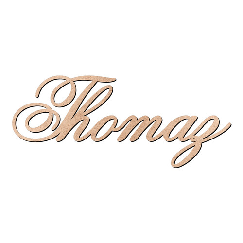Recorte Thomaz Old Script / MDF 3mm