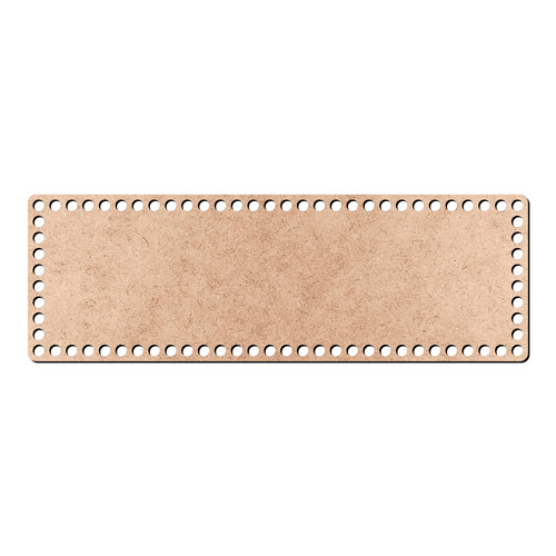 Recorte Base Retangular Fio Malha 10 x 30 cm / MDF 3mm