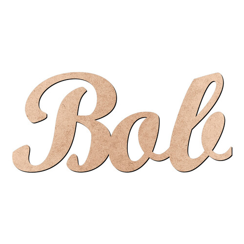 Recorte Bob Script Mt Std / MDF 3mm