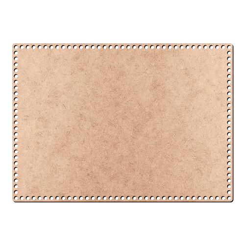 Recorte Base Retangular Fio Malha 28 x 39 cm / MDF 3mm