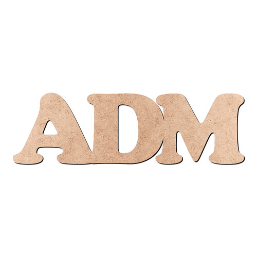 Recorte ADM Cooper Black / MDF 3mm