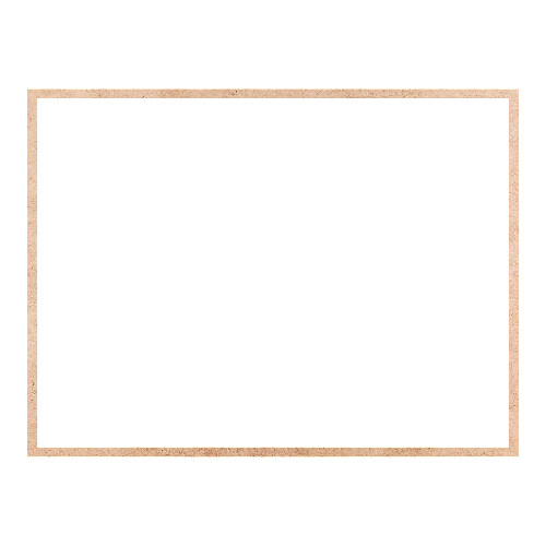 Recorte Moldura Ret 36 x 48 cm Borda 1 cm / MDF 3mm