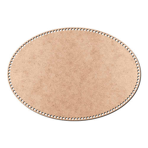 Recorte Base Oval Cesto Fio Malha 35 x 50 cm / MDF 3mm
