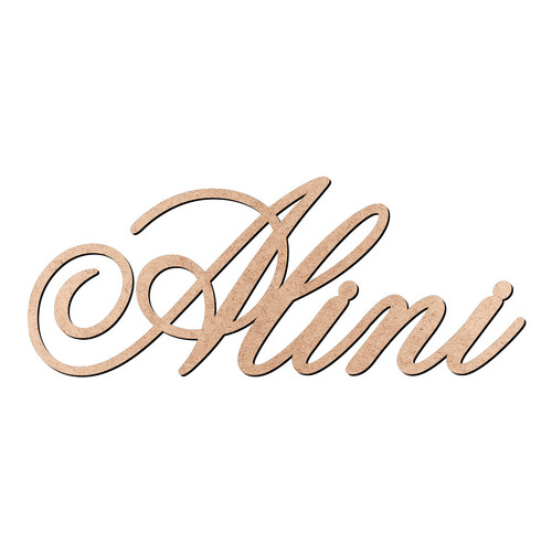 Recorte Alini Old Script / MDF 3mm