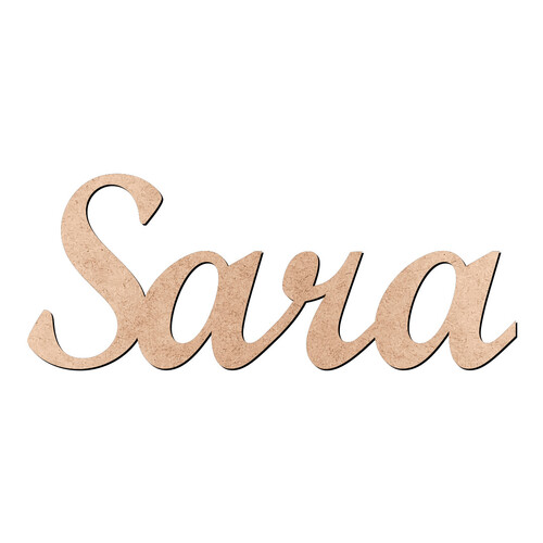 Recorte Sara Script Mt Std / MDF 3mm