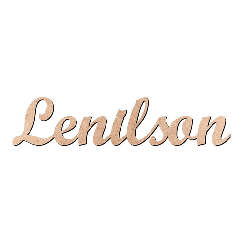 Recorte Lenilson Script Mt Std / MDF 3mm
