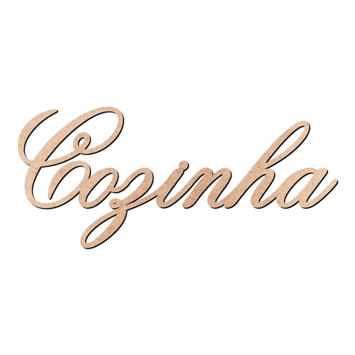 Recorte Cozinha Old Script / MDF 3mm