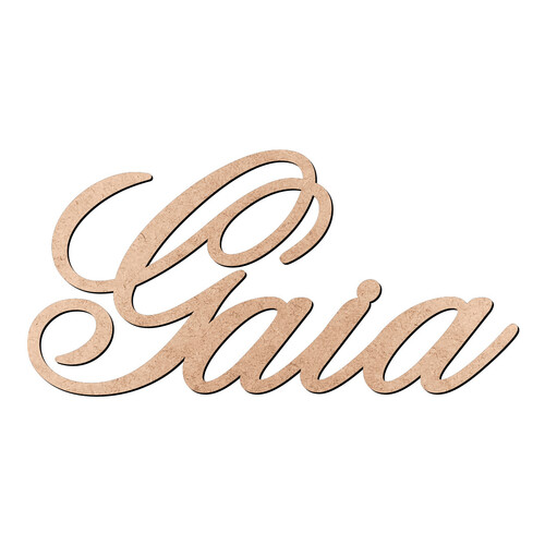 Recorte Gaia Old Script / MDF 3mm