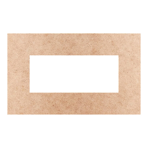Recorte Moldura Ret 11 x 18 cm Borda 3 cm / MDF 3mm