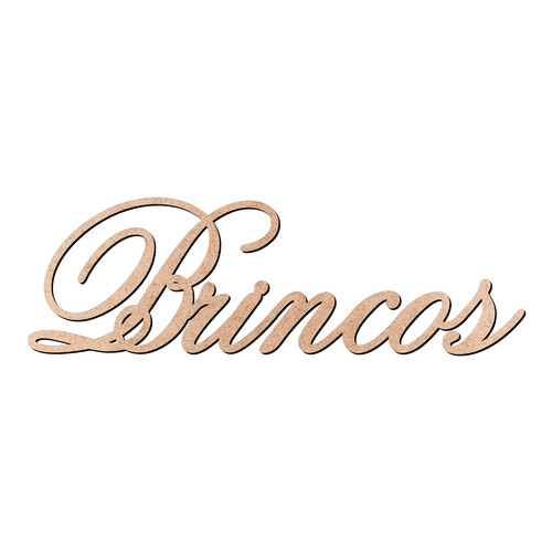 Recorte Brincos Old Script / MDF 3mm
