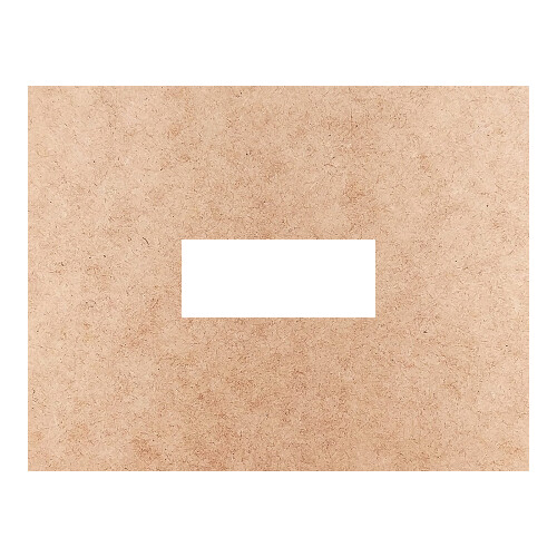 Recorte Moldura Ret 10 x 13 cm Borda 4 cm / MDF 3mm