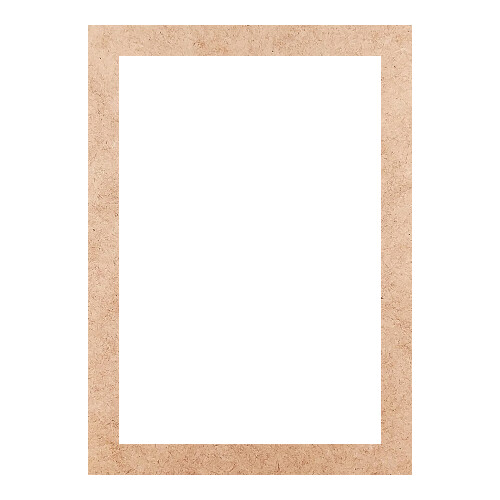 Recorte Moldura Ret 43 x 31 cm Borda 3 cm / MDF 3mm