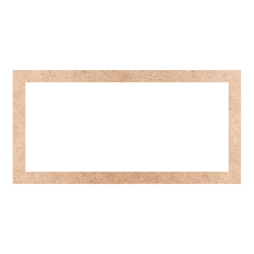 Recorte Moldura Ret 18 x 36 cm Borda 2 cm / MDF 3mm