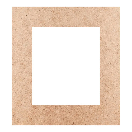 Recorte Moldura Ret 35 x 32 cm Borda 6 cm / MDF 3mm