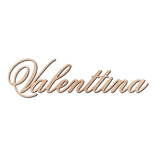 Recorte Valenttina Old Script / MDF 3mm