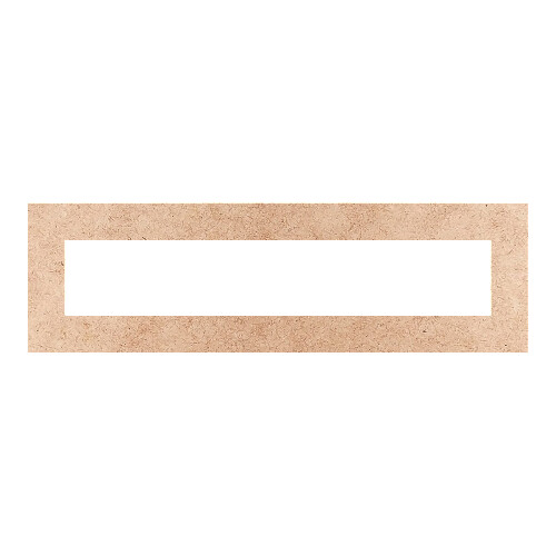 Recorte Moldura Ret 12 x 40 cm Borda 3 cm / MDF 3mm