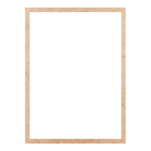 Recorte Moldura Ret 29 x 21,50 cm Borda 1 cm / MDF 3mm