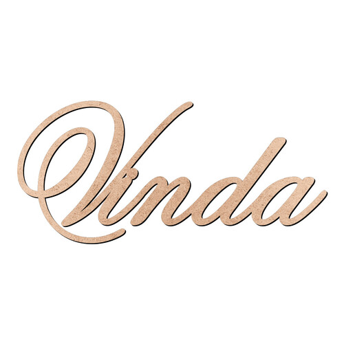 Recorte Vinda Old Script / MDF 3mm