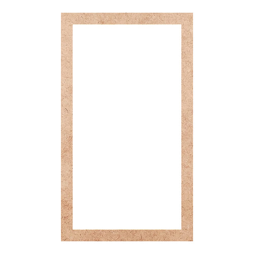 Recorte Moldura Ret 38 x 22 cm Borda 2 cm / MDF 3mm