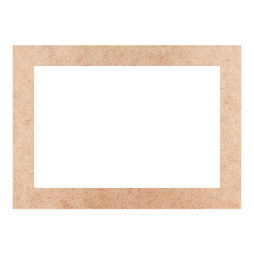 Recorte Moldura Ret 23 x 32 cm Borda 3 cm / MDF 3mm