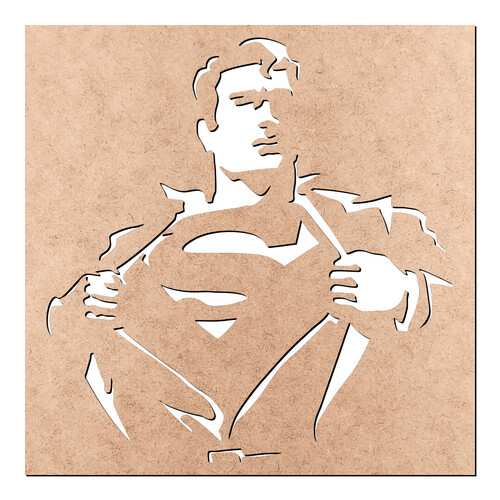 Recorte Quadro Superman Vazado / MDF 3mm