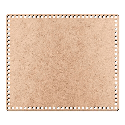 Recorte Base Retangular Fio Malha 24 x 28 cm / MDF 3mm