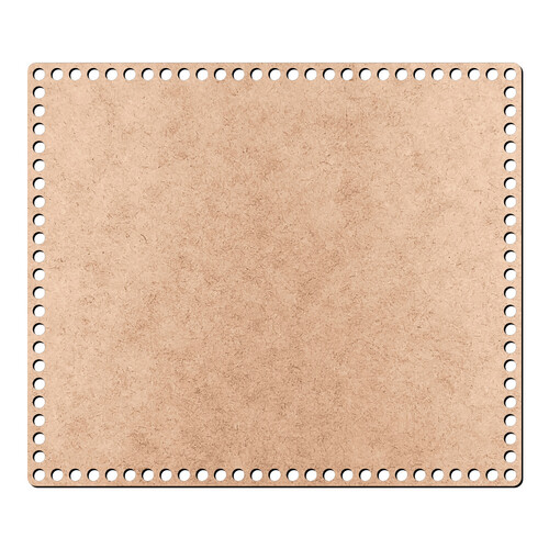 Recorte Base Retangular Fio Malha 24 x 28 cm / MDF 3mm