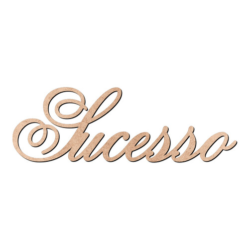 Recorte Sucesso Old Script / MDF 3mm