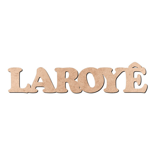 Recorte LAROYÊ Cooper Black / MDF 3mm
