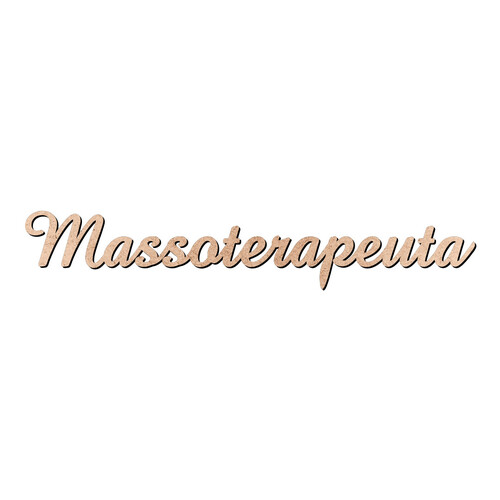 Recorte Massoterapeuta Amaze / MDF 3mm